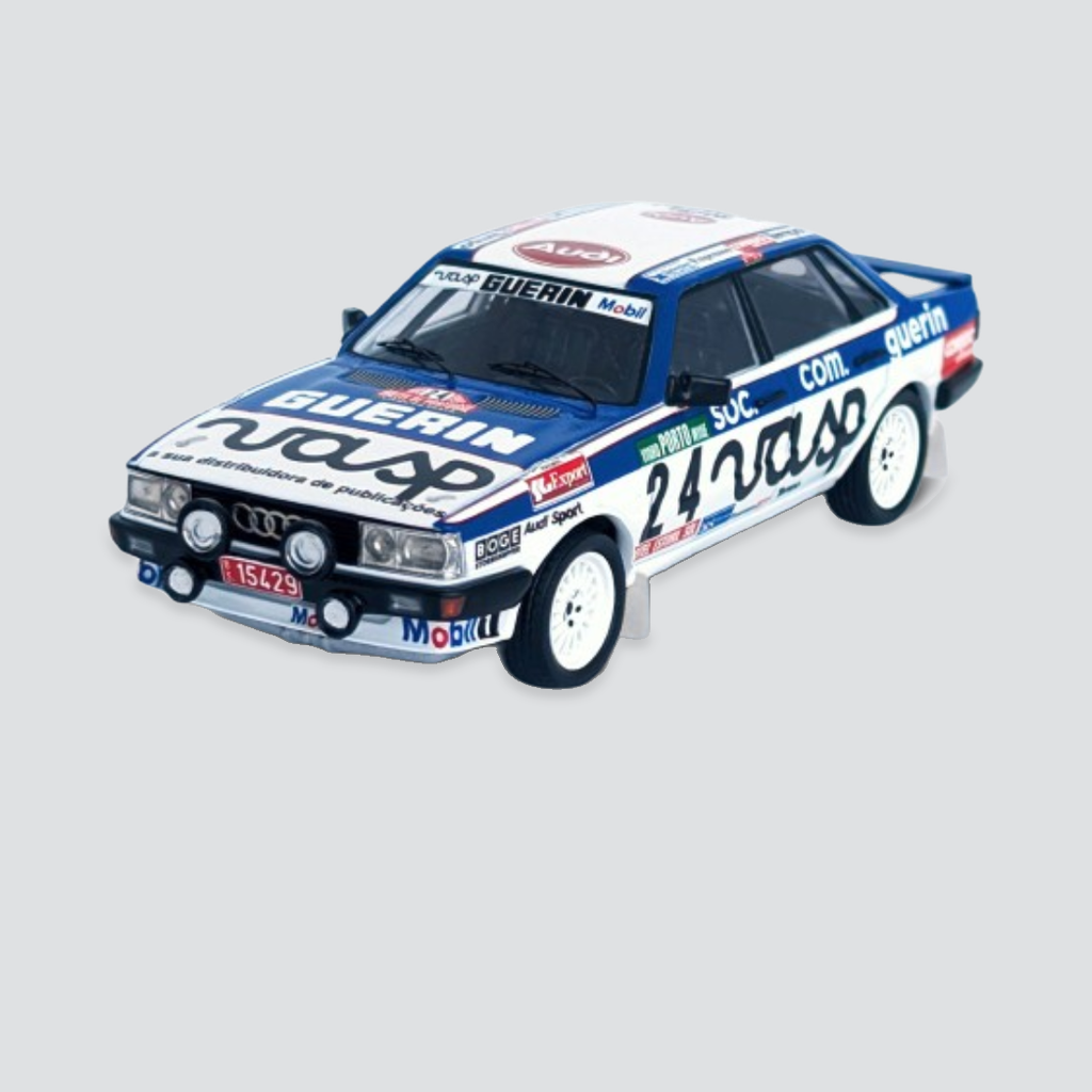 Audi 80 Quattro #24 - Manuel Mello Breyner / Miguel Villar - 13th overall, 1st in class, Rally Portugal 1984