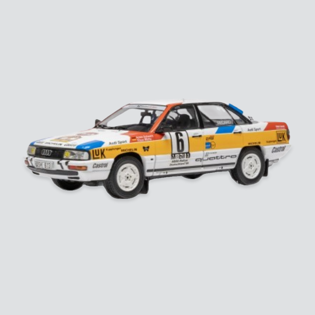 (39,95€-10%) Pré-encomenda Deposit 10€ - Audi 200 Quattro #6 - Armin Schwarz / Klaus Wicha - Rally Deutschland 1988