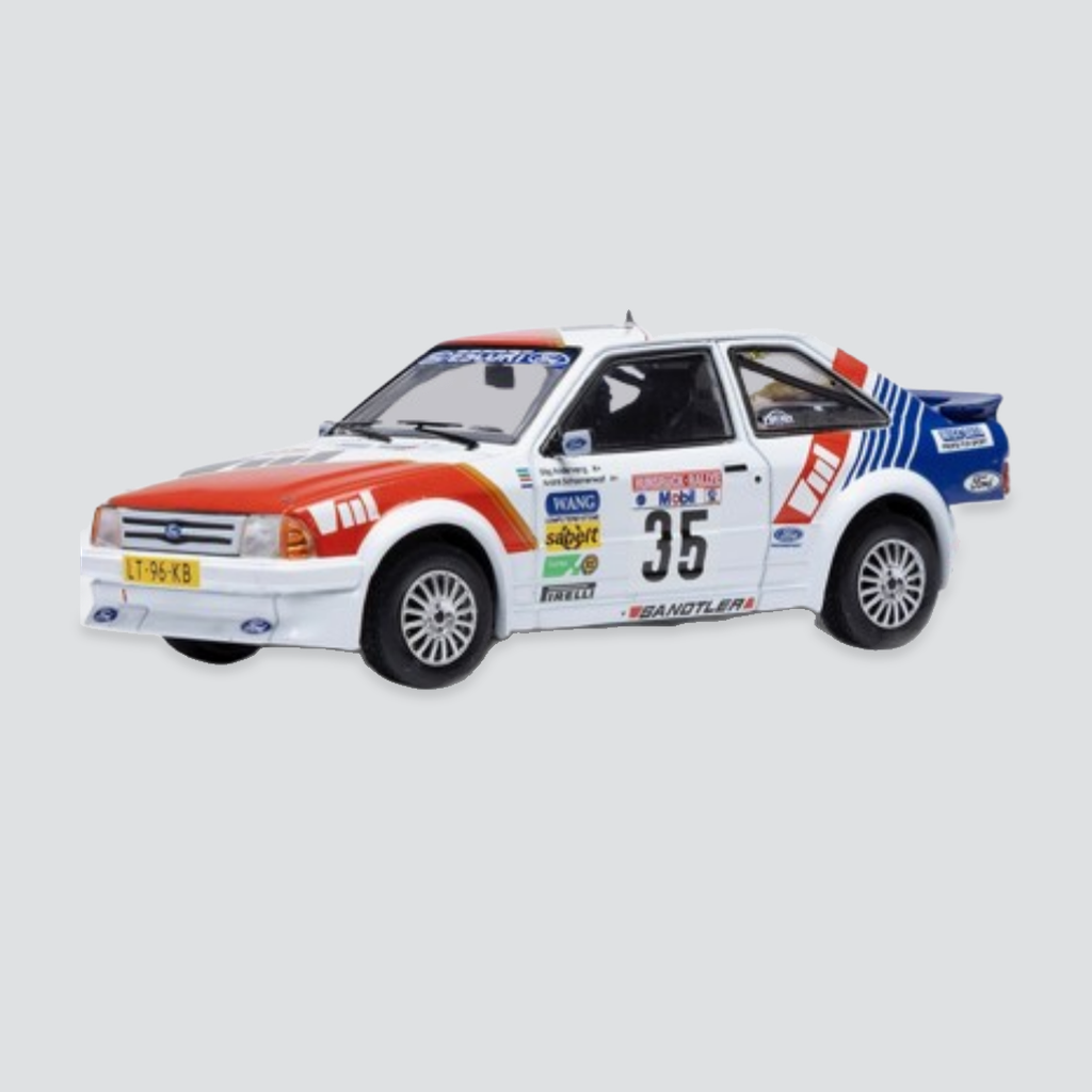 Pré-encomenda (39,95€-10%) Sinal 10€ - Ford Escort MK III RS Turbo #35 - S.Andervang / A.Schoonenwolf - Hunsrück Rally 1985