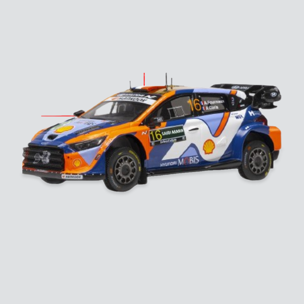 Pré-encomenda (39,95€-10%) Sinal 10€ - Hyundai i20 N Rally1 #16 - A.Fourmaux / A.Coria - Rally Saudi Arabia 2025