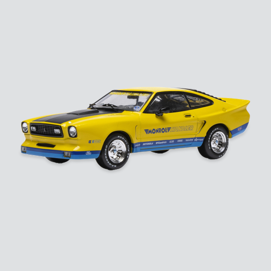 IXO, Ford Mustang II Monroe Handler, gelb/Dekor, 1978, 1:43