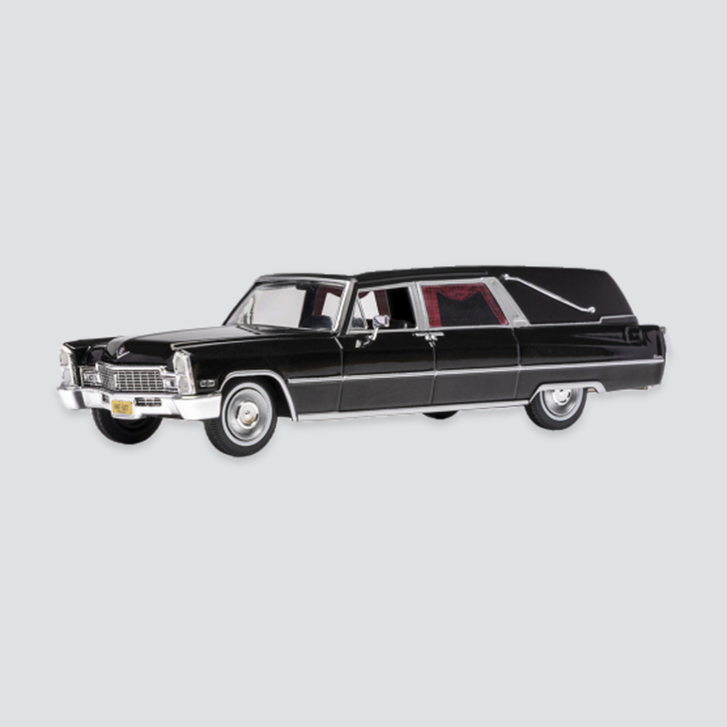 IXO, Cadillac de Ville S&S Hearse, schwarz, 1966, 1:43