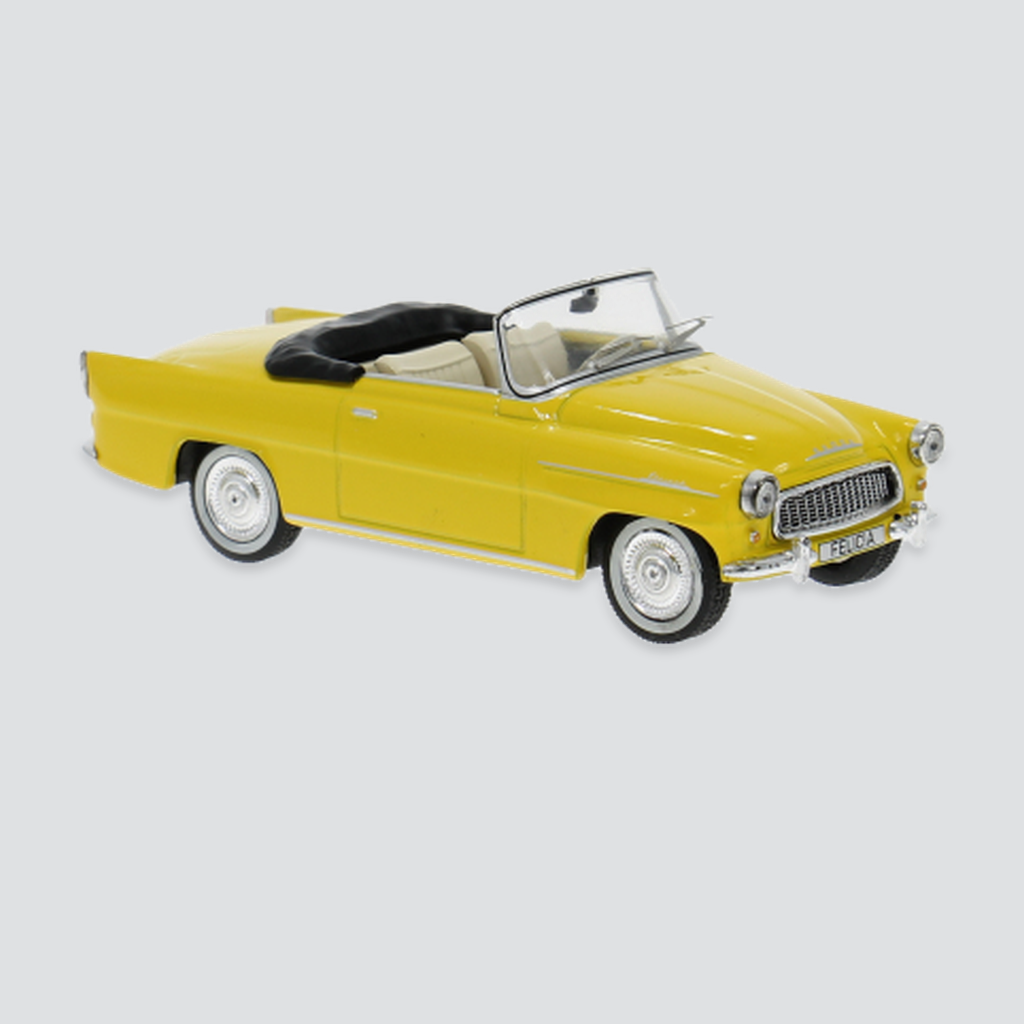 IXO, Skoda Felicia Cabrio, gelb, 1959, 1:43