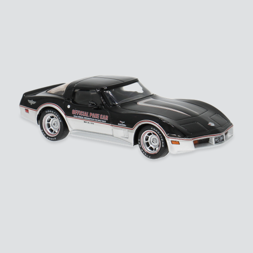 IXO, Chevrolet Corvette (C3), schwarz/silber, 1980, 1:43