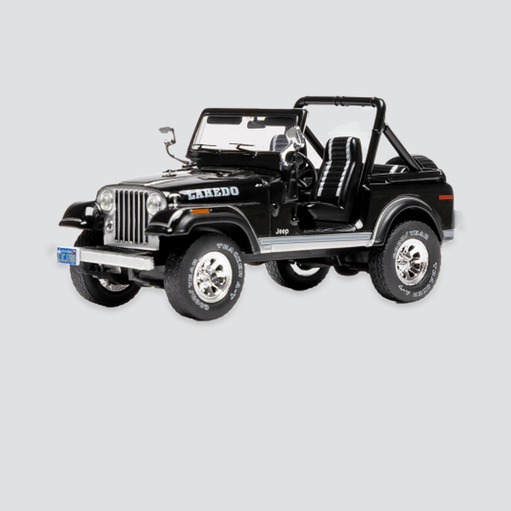 IXO, Jeep CJ-7 Laredo, schwarz, 1980, 1:43