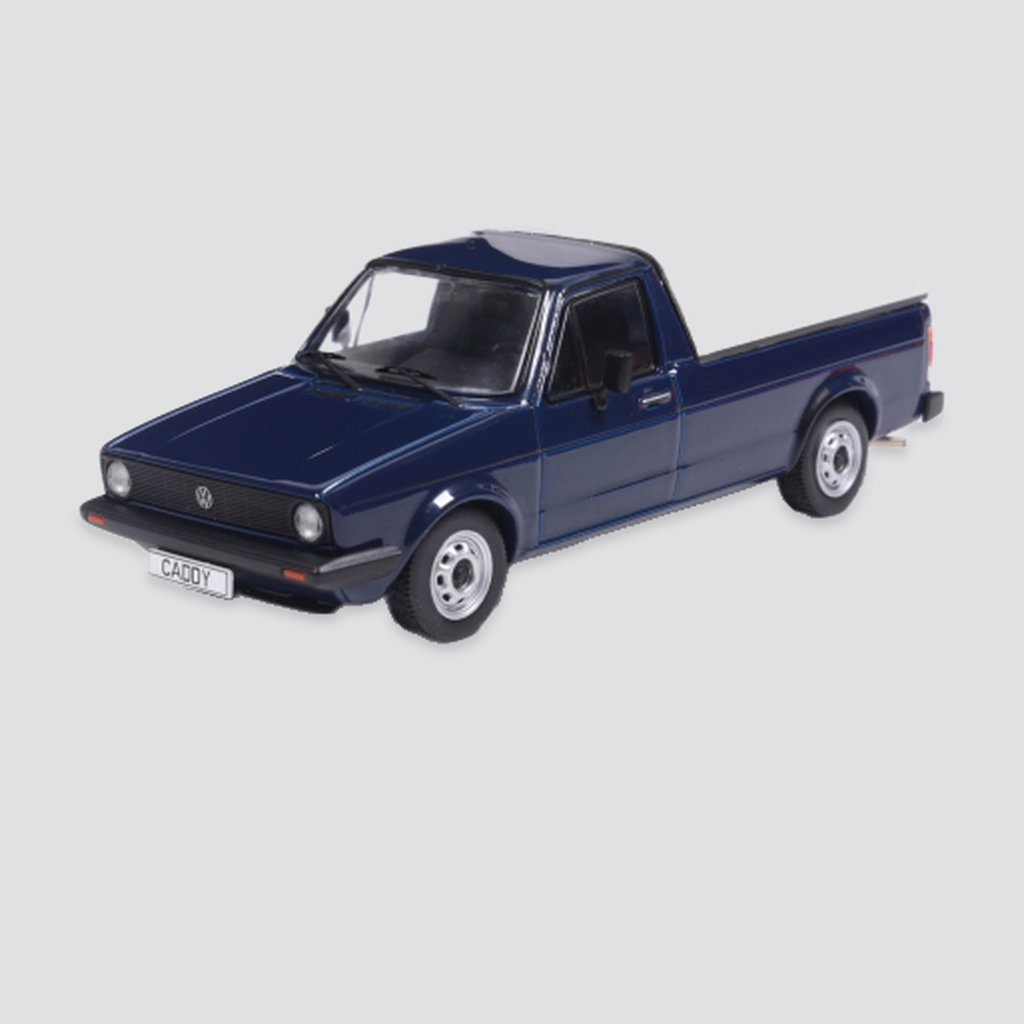 IXO, VW Caddy I, dunkelblau/grau, 1983, 1:43