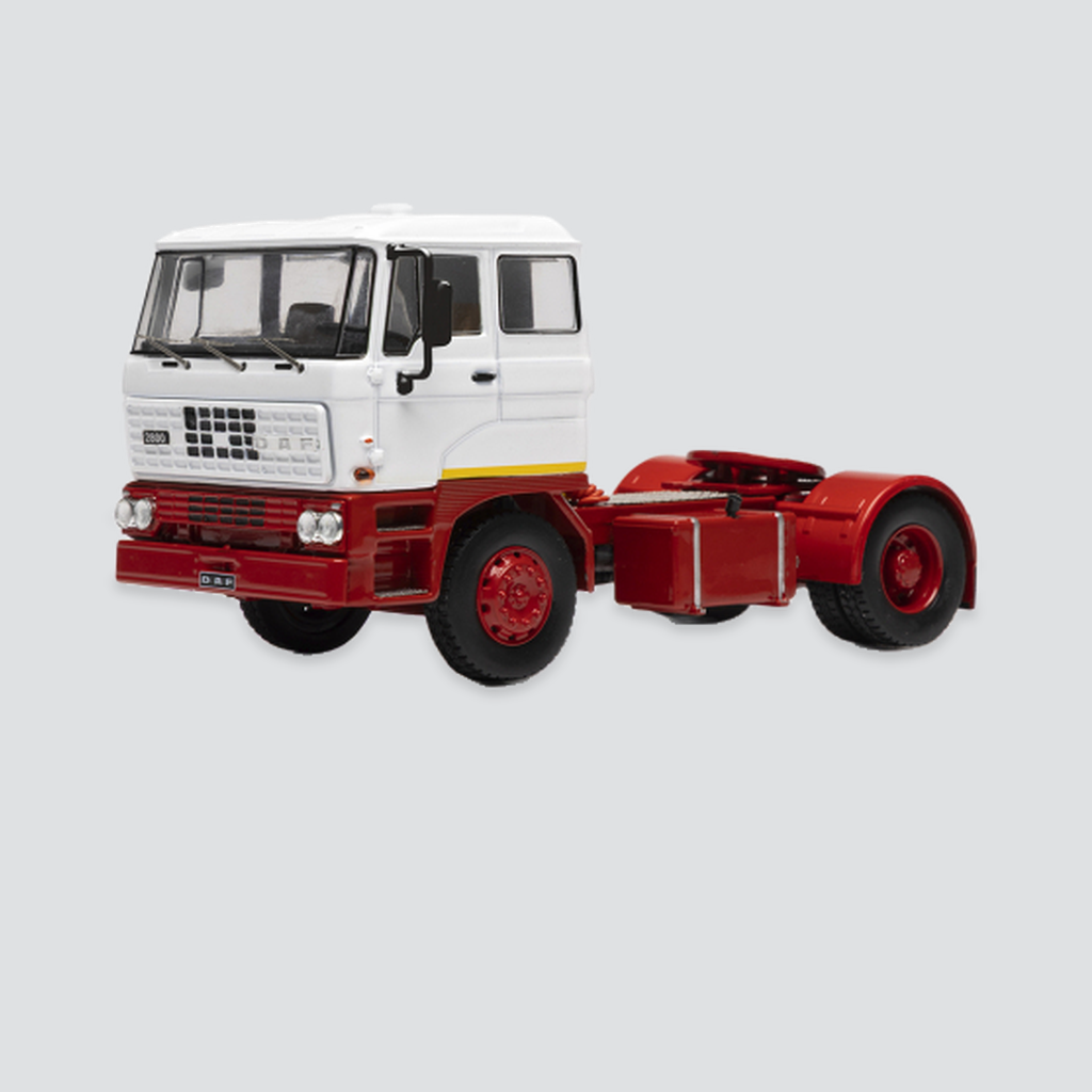 IXO, DAF 2800, weiss/rot, 1975, 1:43