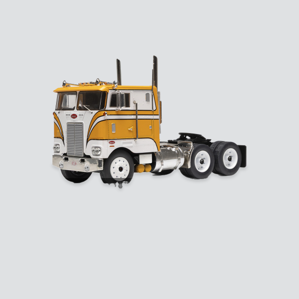 IXO, Peterbilt 352 Pacemaker, weiss/gelb, 1979, 1:43