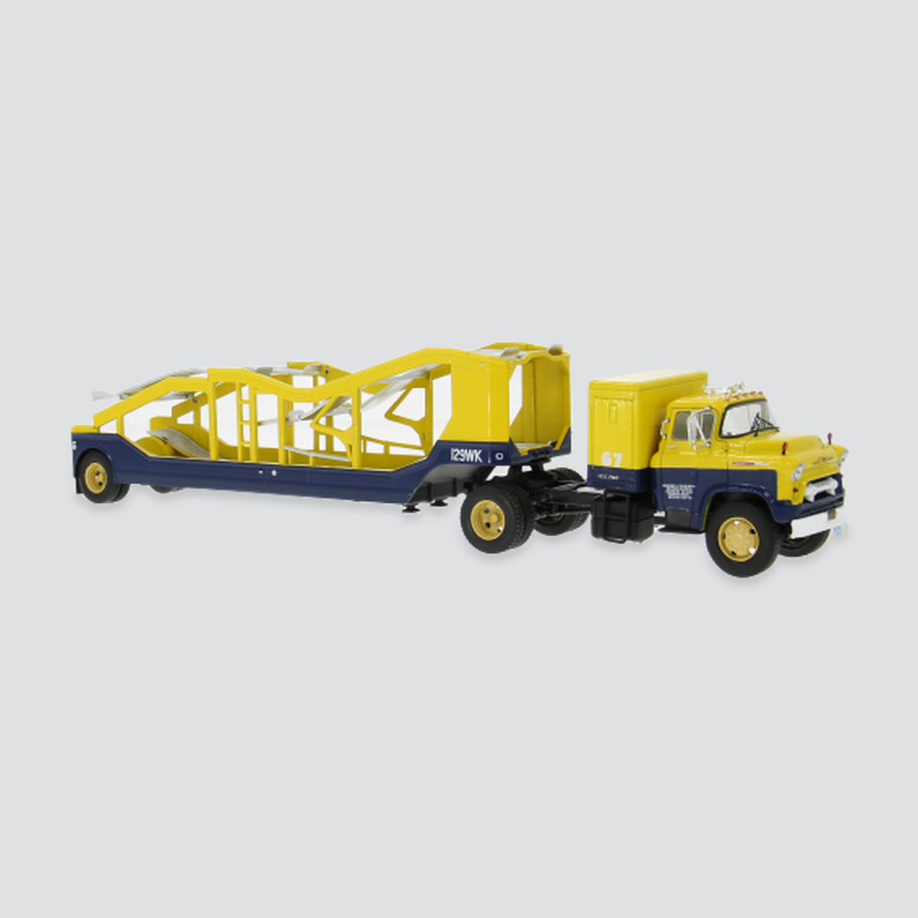 IXO, Chevrolet 9700 LCF, gelb/dunkelblau, 1948, 1:43