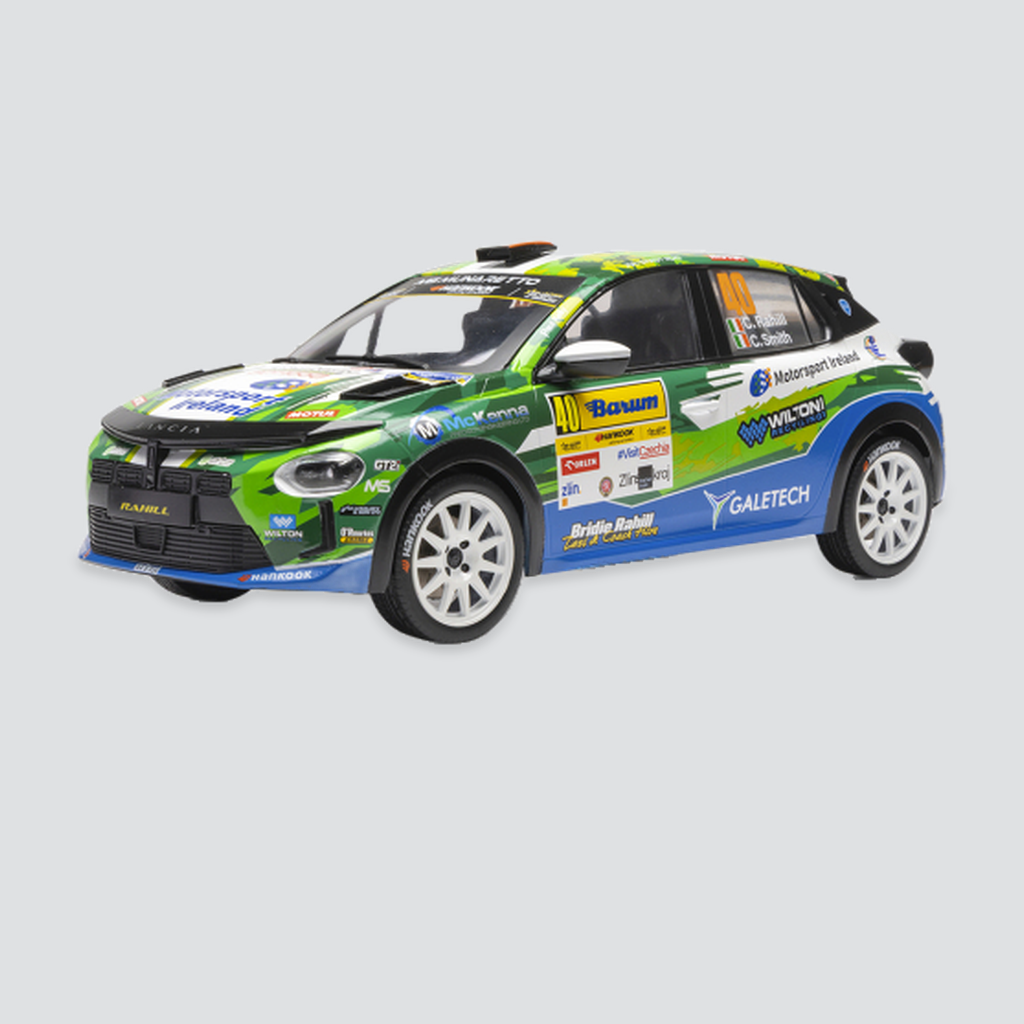 IXO, Lancia Ypsilon HF Rally4, Barum Rally, 2025, #40, C.Rahill/C.Smith, 1:18